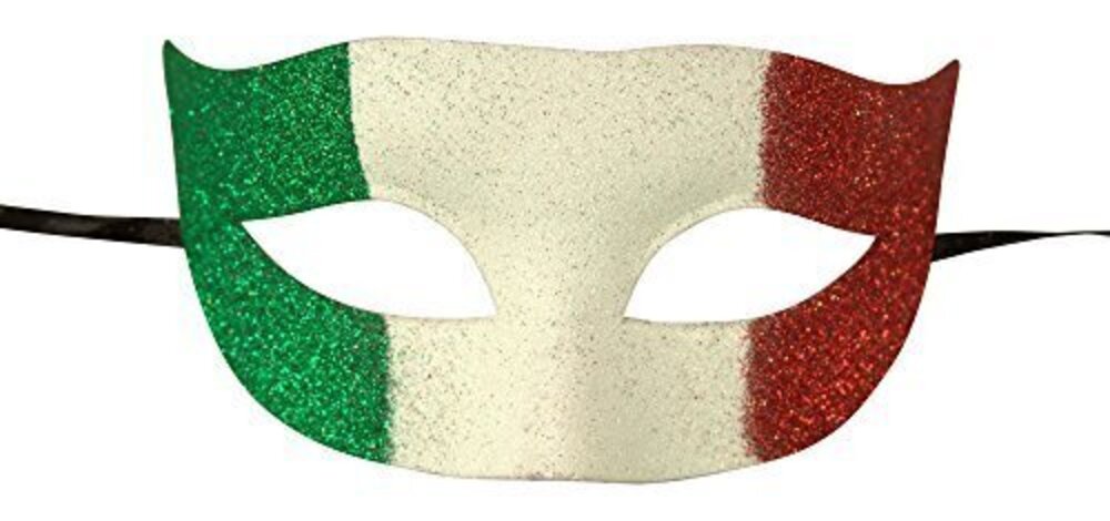 4887 American National Country Flag Masquerade Mask, Italy, One Size